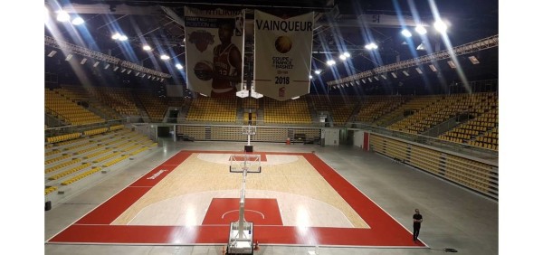 Parquet demontable Basket Strasbourg Hall Rhenus